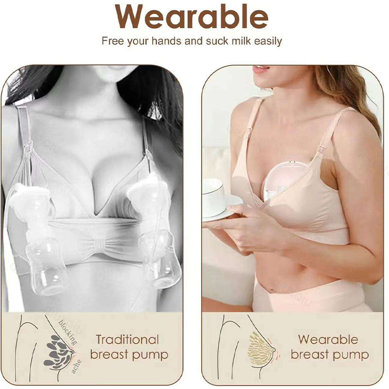 Sakerplus Hands Free Wearable Breast Pump Set