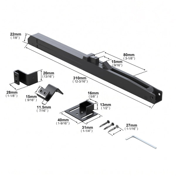 Sakerplus® Sliding Barn Door Soft Close Kit