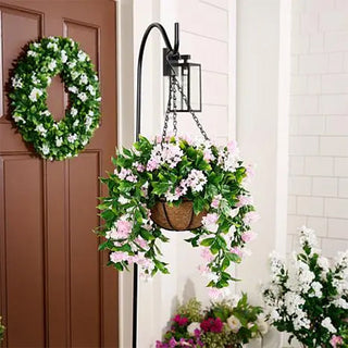 Sakerplus® Faux Crepe Myrtle Hanging Flower Basket 2 Pack