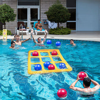 Sakerplus Inflatable Pool Game with Balls
