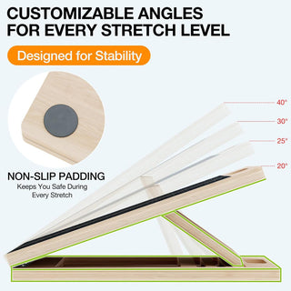Sakerplus® 6-Angle Slant Board & Balance Board