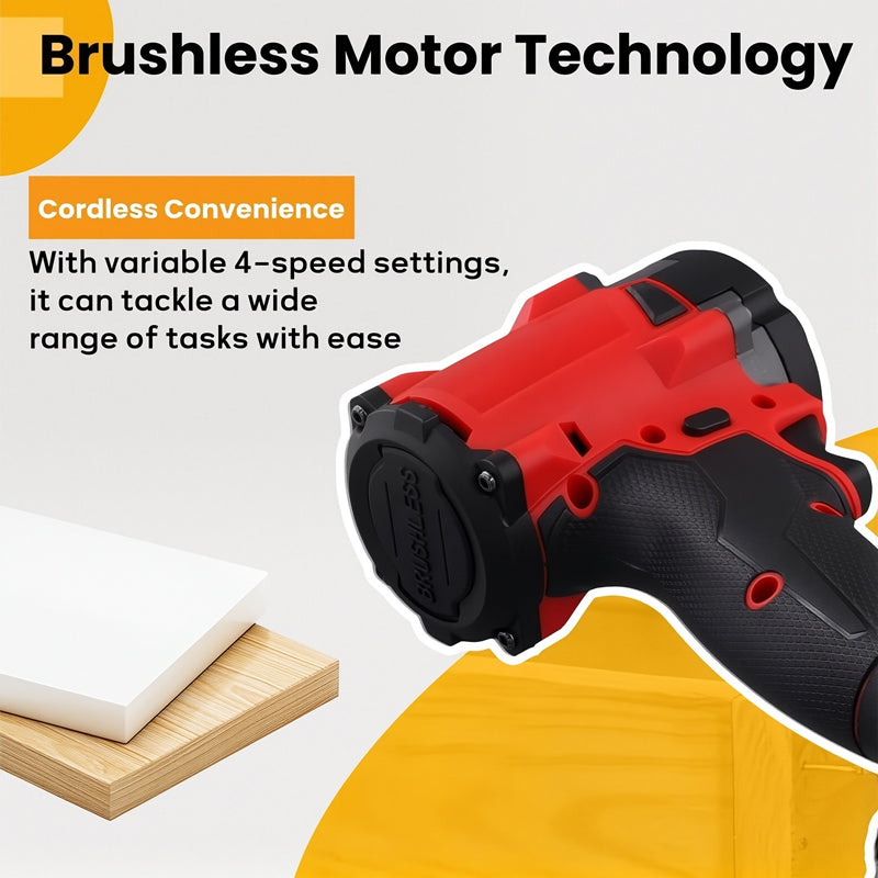 Sakerplus Compact Cordless Brushless Impact Driver