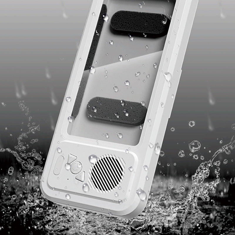 Sakerplus® Shower Phone Holder Speaker With Speaker