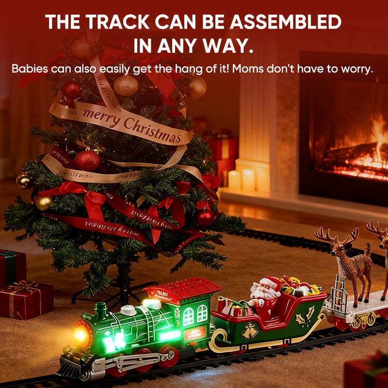 Sakerplus Christmas Tree Train Set Toy