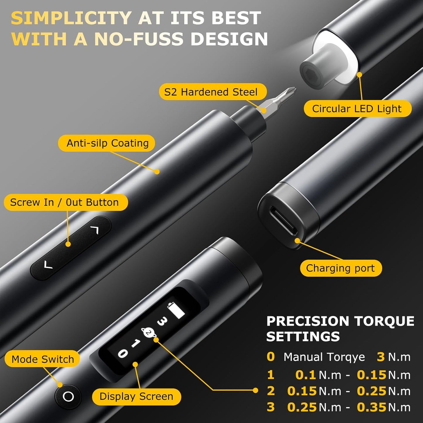 Sakerplus® 57-in-1 Magnetic Bits Precision Screwdriver Set