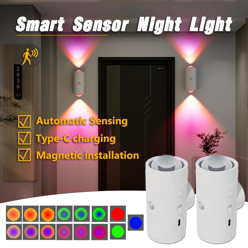 Sakerplus Motion Sensor RGB Night Light