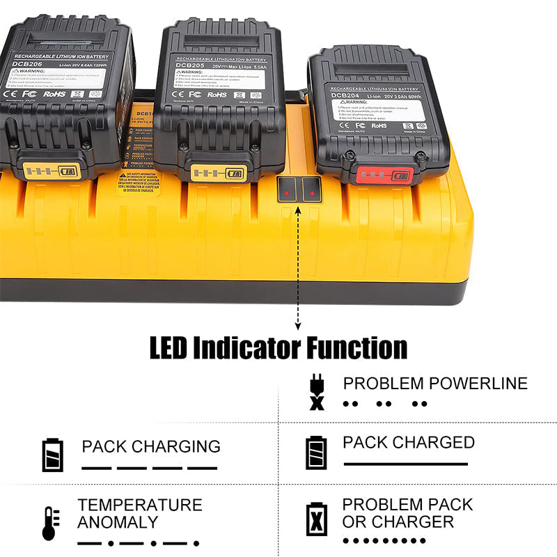 Sakerplus Multi-Port 12V-20V Battery Charger