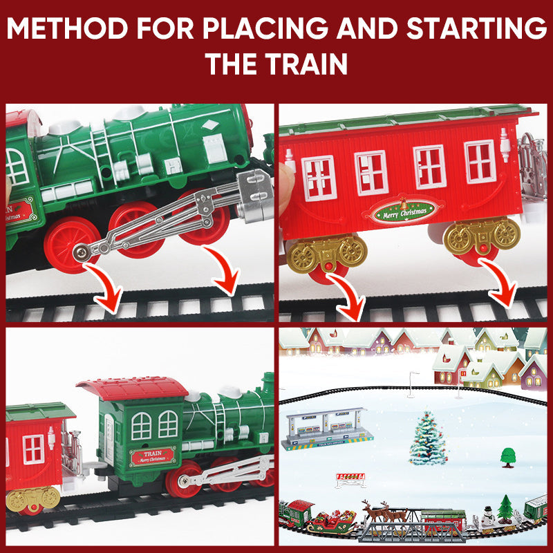 Sakerplus Christmas Tree Train Set Toy