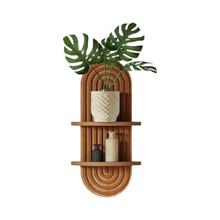 Sakerplus® Boho Arched Wooden Wall Shelf