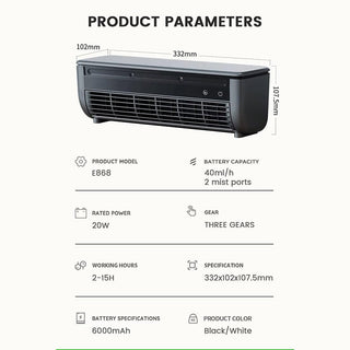 Sakerplus® Portable Wireless Wall Mounted Air Conditioner