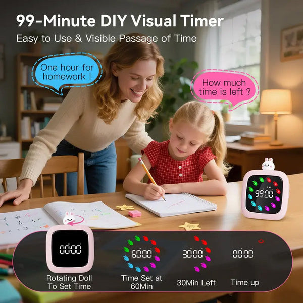 Sakerplus® Rechargeable 99-Minute Countdown Clock