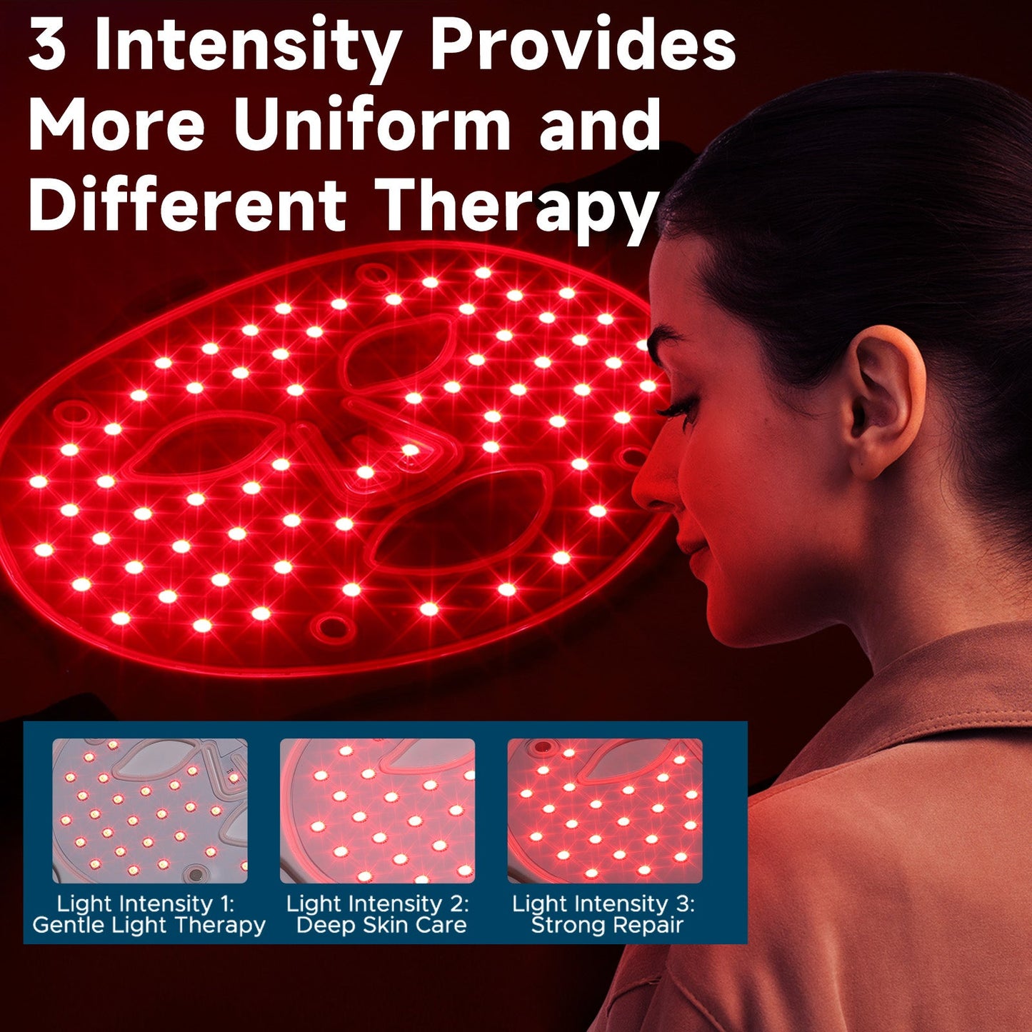 Sakerplus Light therapy with LED facial mask