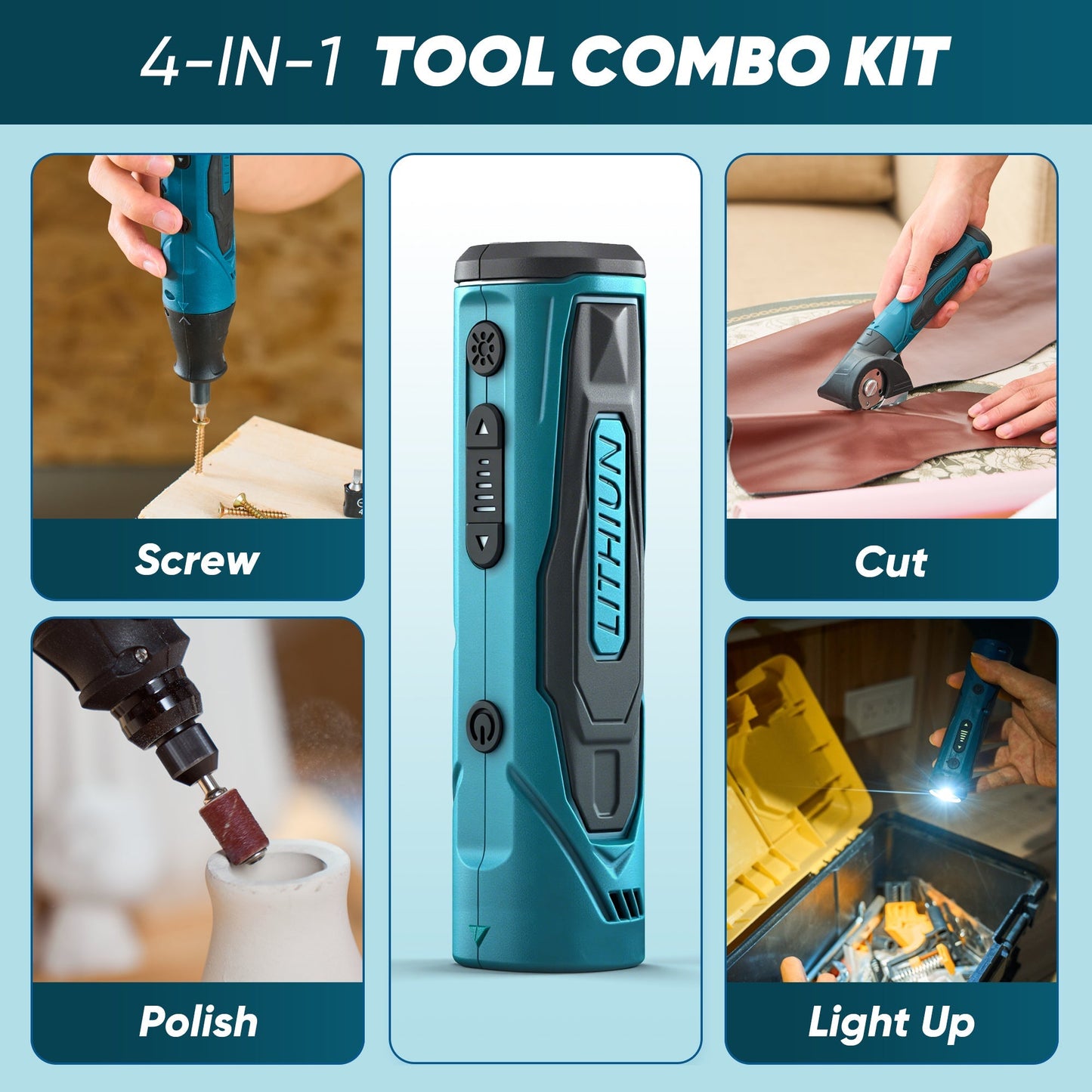 Sakerplus Cordless Multi Function Electric Screwdriver Set