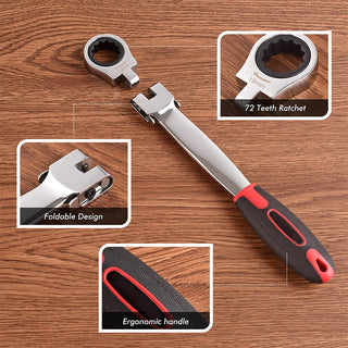 Sakerplus 12-in-1 Quick Ratchet Wrench Set