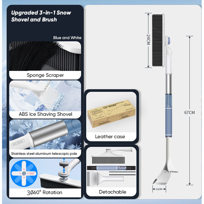 Sakerplus® 2-in-1 Snow Brush and Ice Scraper