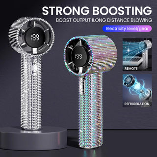 Sakerplus Luxury Rechargeable Handheld Turbo Fan