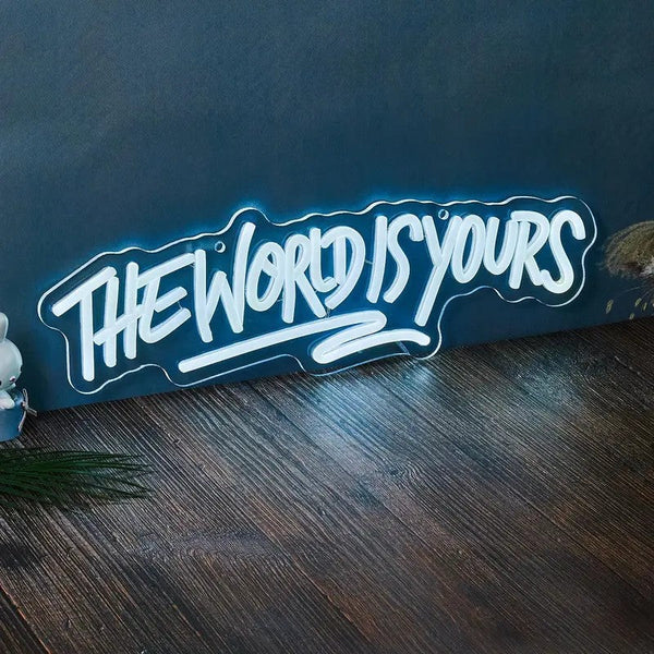 Sakerplus® The World Is Yours Neon Sign