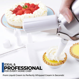 Sakerplus® Whipped Cream Dispenser Aluminum Professional