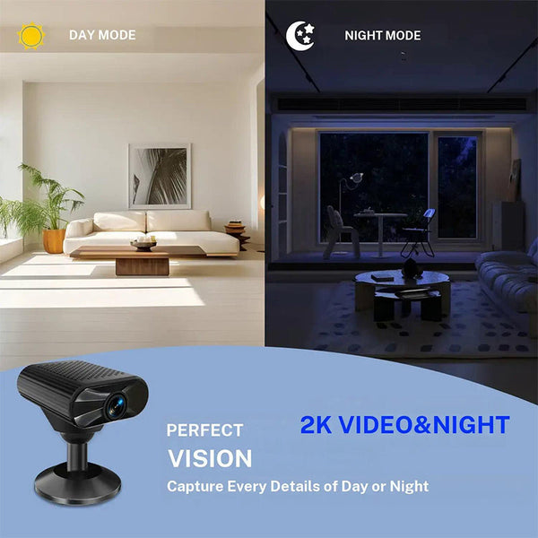 Sakerplus® Mini Wireless WiFi Indoor Security Camera With Night Vision