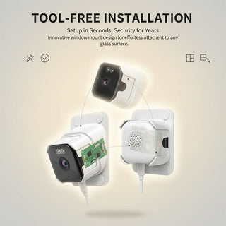 Sakerplus® 2K Dual Band Window Security Camera