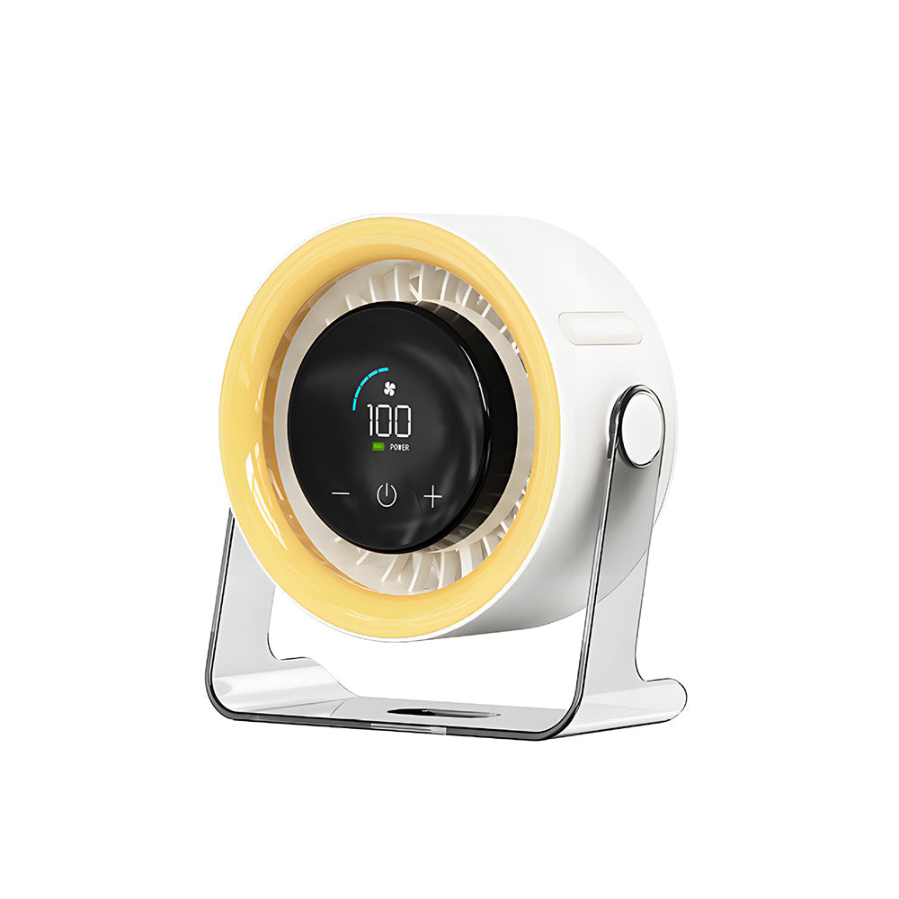 Sakerplus Battery Powered Quiet Desk Fan - Adjustable Head