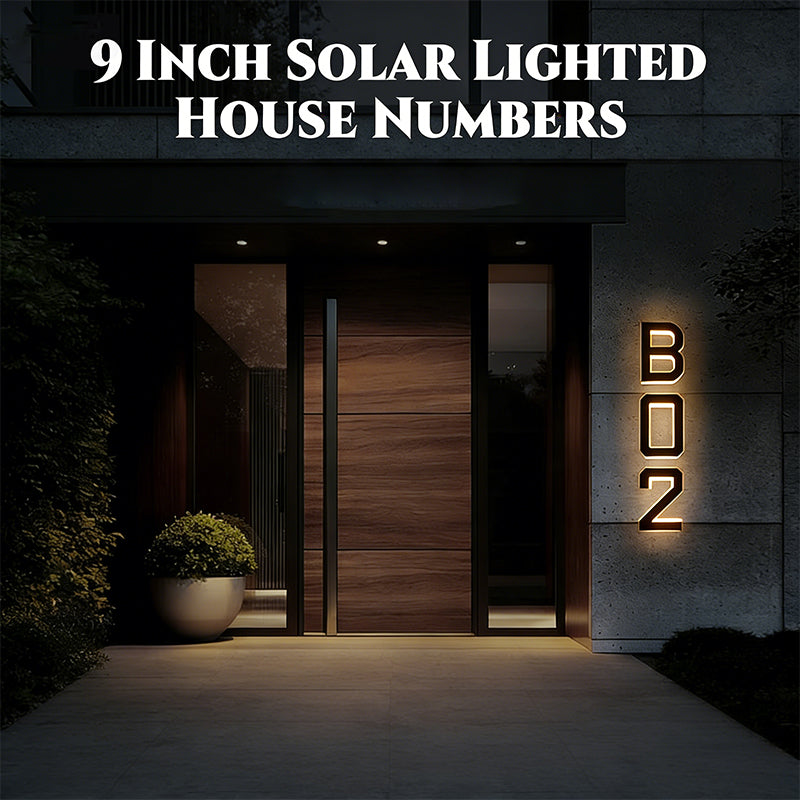 Sakerplus® Solar Lighted Address Signs For Houses