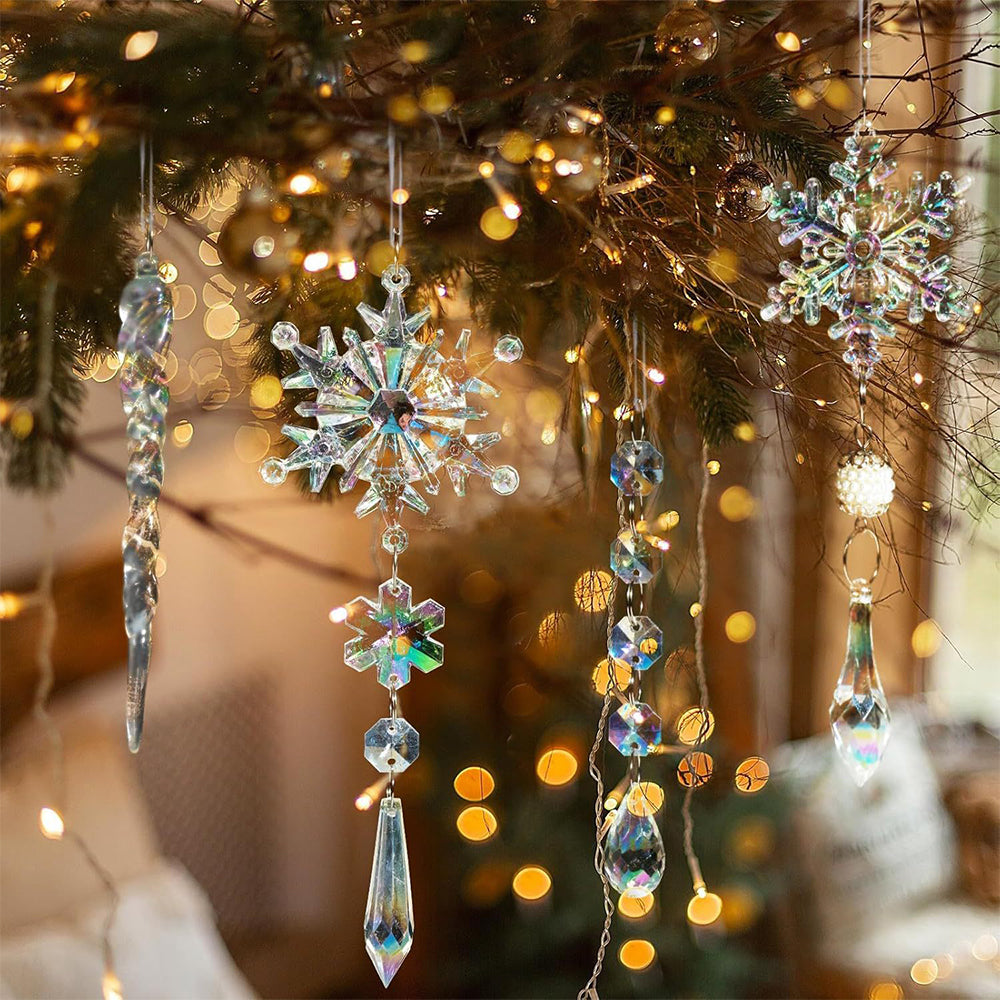 Sakerplus® Acrylic Crystal Christmas Ornaments