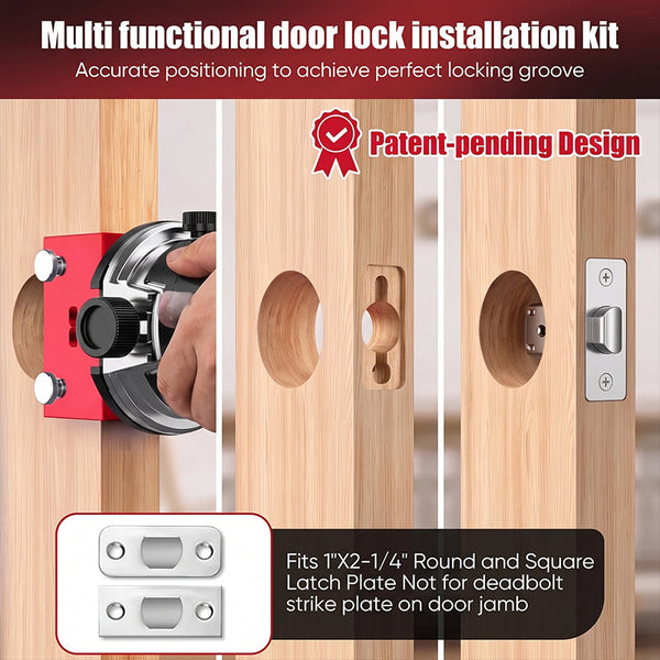 Sakerplus® Precision Door Latch Mortise Template