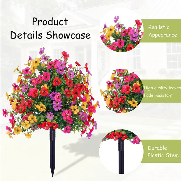 Sakerplus® Artificial Faux Flowers Garden Decoration