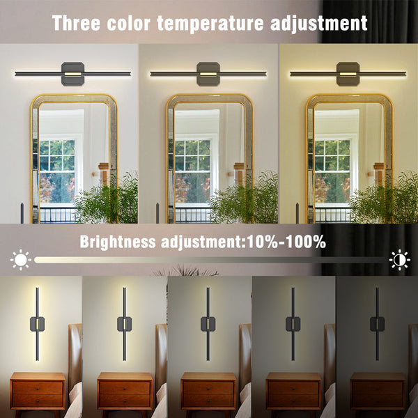 Sakerplus® Rechargeable Wireless Dual Head Wall Sconces