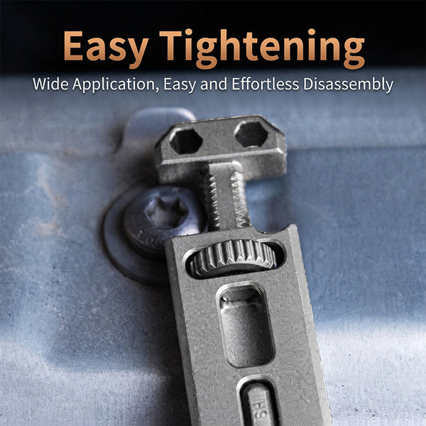 Sakerplus® Titanium Alloy Multifunction Pocket Pry Bar
