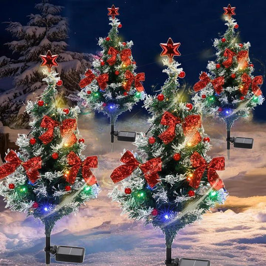 Sakerplus® Solar Christmas Tree Pathway Lights