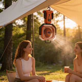 Sakerplus® Camping Fan Portable Adjustable Height Stand