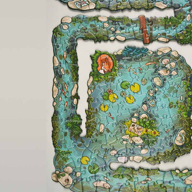 Sakerplus® Edgepiece Puzzle summer day on the river