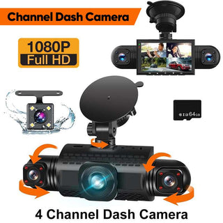 Sakerplus 4 Channel FHD Dash Cam