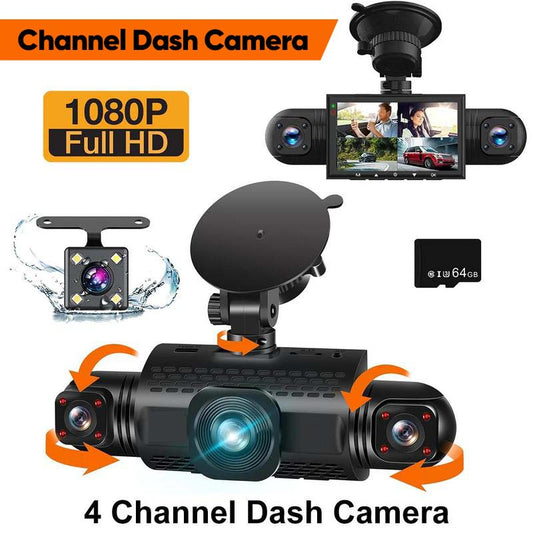 Sakerplus 4 Channel FHD Dash Cam