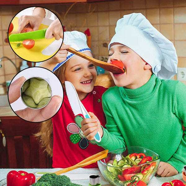 Sakerplus® Kids Safe Montessori Kitchen Tool Set