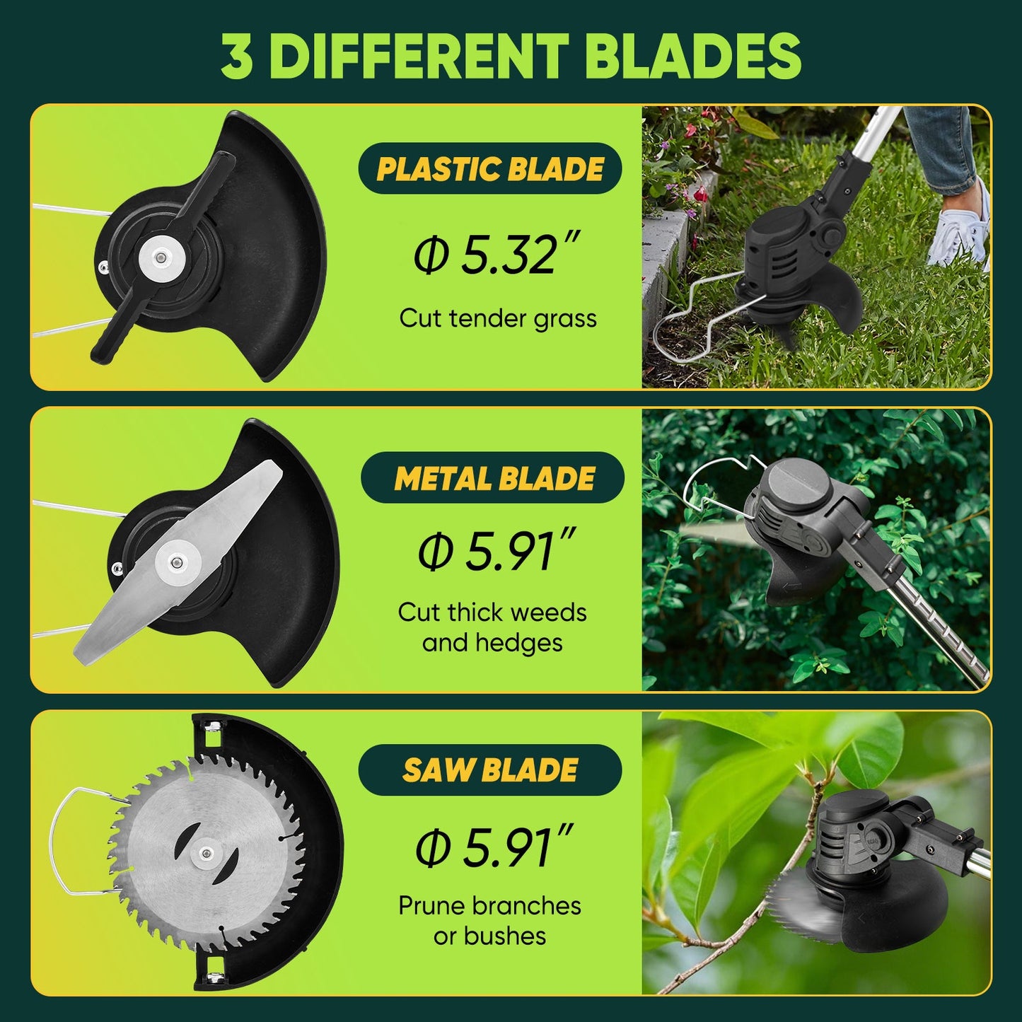 Sakerplus® Wireless Weed Eater