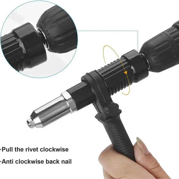 Sakerplus® Electric Rivet Gun Power Drill Adapter