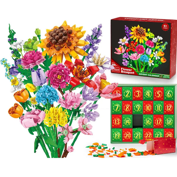 Sakerplus® Christmas Flower Bouquet Advent Calendar
