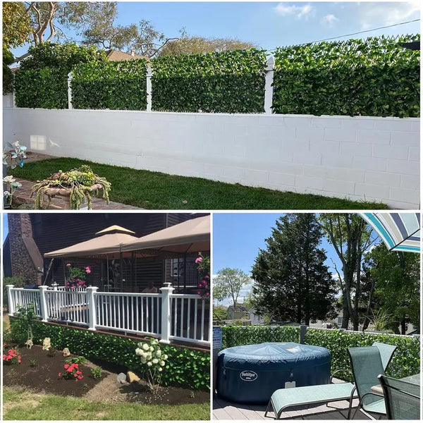 Sakerplus® Expandable Artificial Faux Ivy Privacy Fence