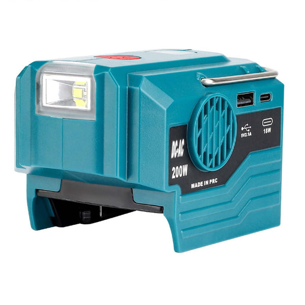 Sakerplus® 200W Power Inverter for Dewalt/Makita/Milwaukee/Ryobi 18-20V to 220V Adapter