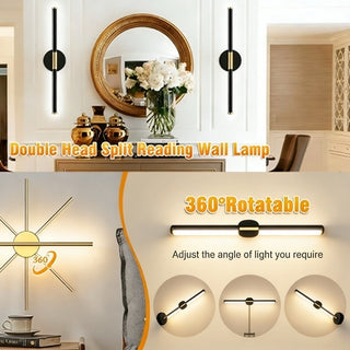 Sakerplus® Rechargeable Wireless Dual Head Wall Sconces