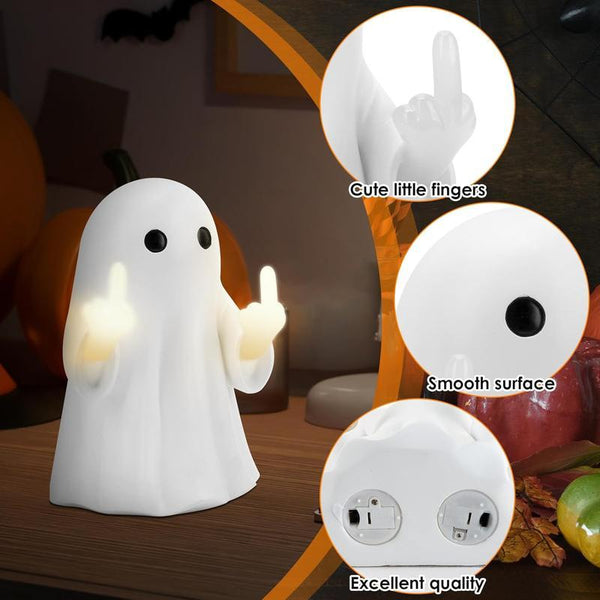 Sakerplus® Cute Ghost Night Light with Middle Finger Gesture