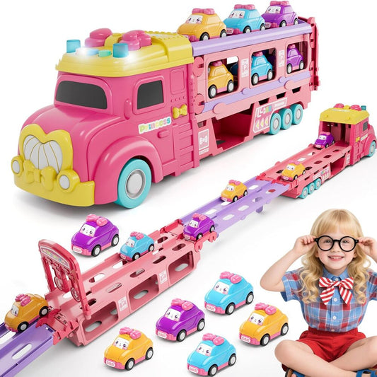 Sakerplus® Unicorn Toy Car Set Girls