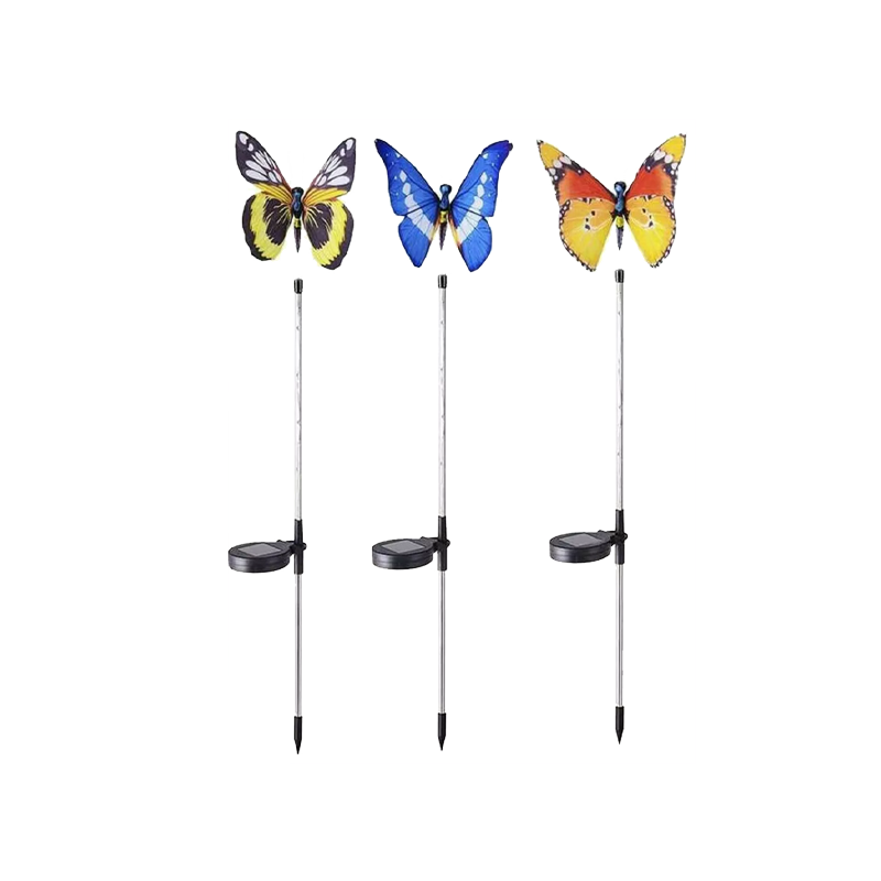 Solar Butterfly Stake Light, 3 Pack