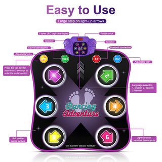 Sakerplus® LED Bluetooth Kids Dance Mat