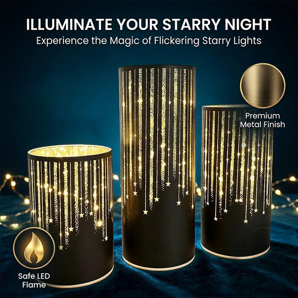 Sakerplus® Starry Night Flameless LED Candle Set