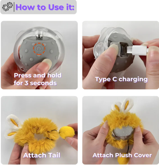 Sakerplus® Interactive Cat Toy Ball For Indoor Cats