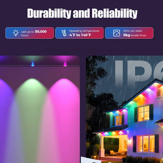 Sakerplus® Smart RGB Outdoor Lights for Decor